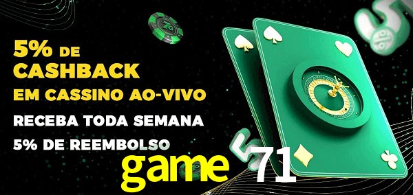 Promoções do cassino ao Vivo game 71